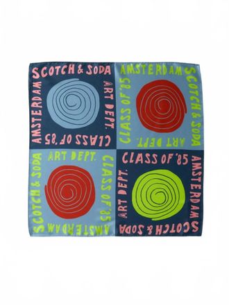 Scotch & Soda Womens Square Scarf In Art Dept