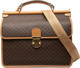Celine Pre-owned Celine Macadam Coated Canvas Satchel Ladies P1WJQDAXUNJZNQ50