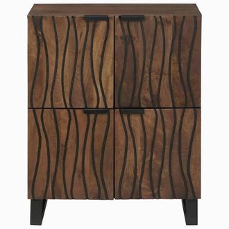 Berkfield Home Media Storage Cabinets & Racks Brown 60 x 33.5 x 75 cm