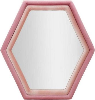 Dmora Dmora - Espejito Balla, Espejo, Objeto de decoración de pared, Decoración de espejo, 75x4 h80 cm, Rosa