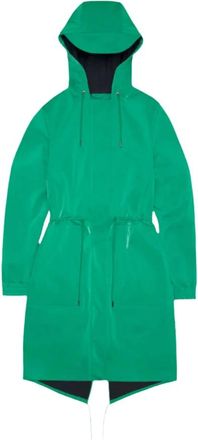 Rains Donna, Cappotti, Verde, XL, new