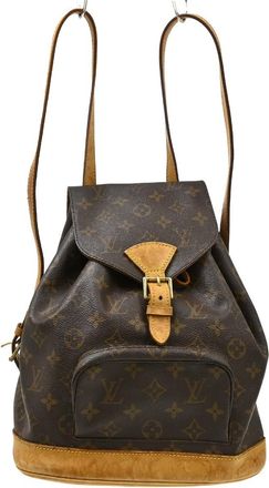 Louis Vuitton Vintage Montsouris Monogram Canvas Brown Canvas Backpack Bag (Pre-Owned)