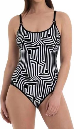 Rosa Faia Marinet Swimsuit In Black And White