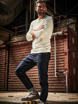 Herren-Jeans Relaxed Fit - Robuste Arbeitshose Mit Utility-Taschen