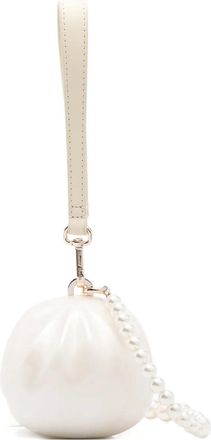 Simone Rocha pearl cross body bag - women - Acrylic/Viscose/Rayon/Faux Pearl - One Size - White