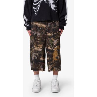 mnml Extralong Cargo Shorts in Forest Camo at Nordstrom, Size 30
