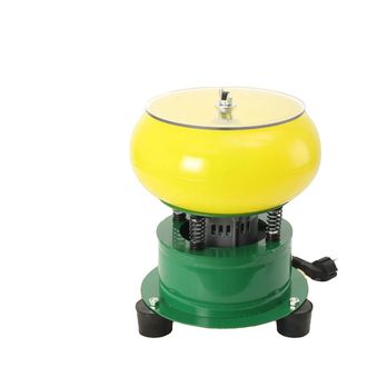 OEM M&aacute;quina Pulidora De Joyas, Motor De 100 W, Dimensiones 20,5 X 20,5 X 31 Cm, Verde Y Amarillo, Peso Neto 7,2 Kg, Apta Para Diversos Materiales