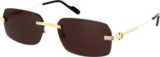 Cartier Core Range Zonnebrillen - unisex - Zonnebrillen - Geel - 58 MM - Nylon - Accessoires