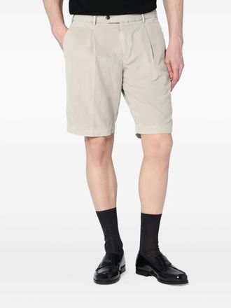 Pantaloni Torino pleated bermuda shorts - Neutrals