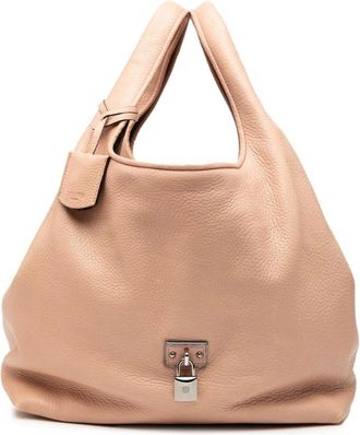 Loewe Pre-owned Handbags, female, Brown, Size: ONE SIZE Pre-owned Leather Hobo Bag
