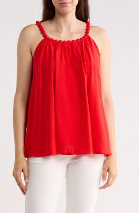 Patrizia Luca Beaded Balloon Top in Red at Nordstrom Rack, Size X-Large