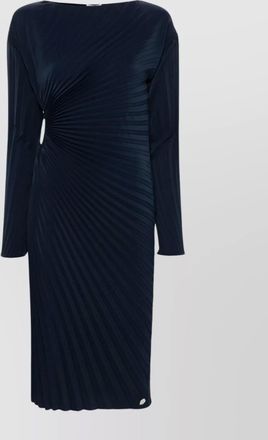 Kenzo boat neck fitted waistline pencil dress