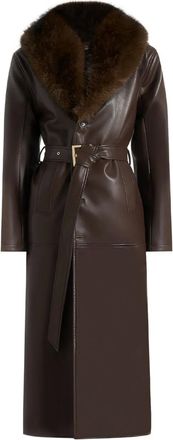 Mani&egrave;re De Voir Cappotto Cenya con cintura - Marrone