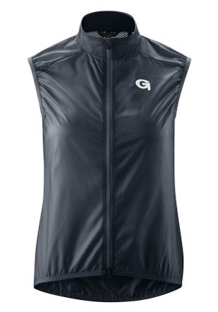 Gonso Funktionsweste GONSO Road Vest Wind W, Damen, Gr. 34, blau (nachtblau), 100% Polyester, Westen Funktionsweste, Damen Weste, atmungsaktive Radweste, le