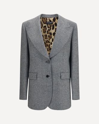 Dolce & Gabbana Prince of Wales single breasted Blazer Female 42
