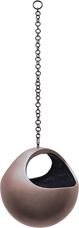 H&auml;ngender Blumentopf Gradient Basket &oslash; 21 cm - Coffee Matt