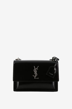 Saint Laurent Schultertasche aus gebürstetem Leder Sunset Medium