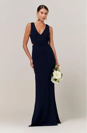 BWLDR Noah Gown in Midnight Navy at Nordstrom, Size 12