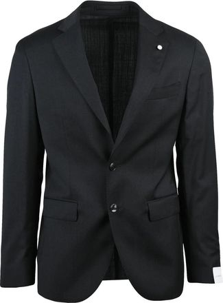 Lubiam Virgin Wool Tailored Jacket with Unlined Design