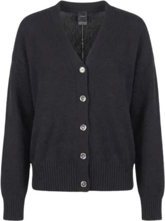 Pinko Cardigan lungo in maglia - - Knitwear - Donna - Nero - M