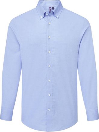 Premier Heren Supreme Oxford Formeel Overhemd Met Lange Mouwen (Blauw Oxford)