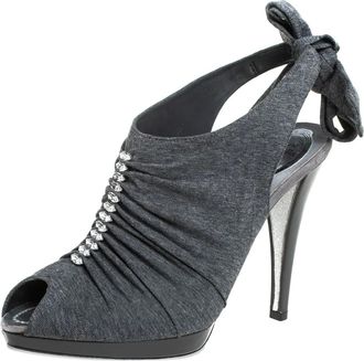 Rene Caovilla Sandali con cristalli Pre-owned 115mm - Grigio