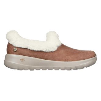 Skechers Go Walk Joy sneakers van imitatiesu&egrave;de voor dames (Kastanje)