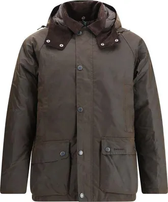Barbour Brown Cotton Rain Mens Coat