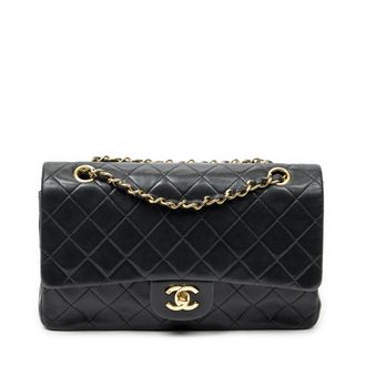 Chanel Pre-owned Womens Classic Double Flap 26 Shoulder Bag - Black - One Size