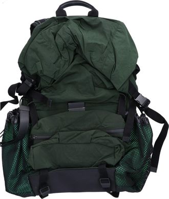 Bottega Veneta Black Green Nylon Backpack (Pre-Owned)