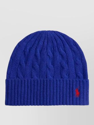 Ralph Lauren cable knit beanie hat ribbed cuff