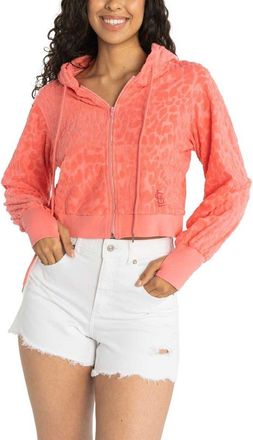 Lusso Womens Lusso Pink St. Louis Cardinals Tabitha Cheetah Terry Full-Zip Sweatshirt at Nordstrom, Size Xx-Large