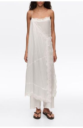 Bimba & Lola Off-White Lace Skirt-Trouser Hybrid in Off White at Nordstrom, Size Xx-Small Eu