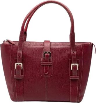 Loewe Pre-owned Tote Bags, female, Red, Size: ONE SIZE Pre-owned The Senda