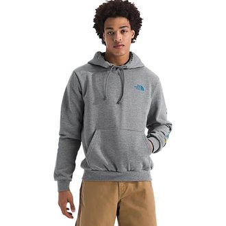 The North Face Evolution Tent Hoodie Mens Gray Graphic Pullover POSH095