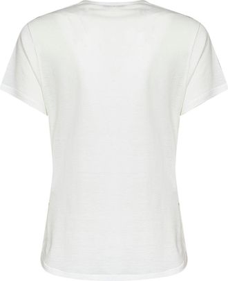 Fendi Womens Cotton Jersey T-Shirt With Ti Amo Print Ivory T-Shirts & Jerseys