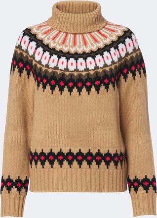 Bogner Ingrid Fair Isle cashmere turtleneck sweater