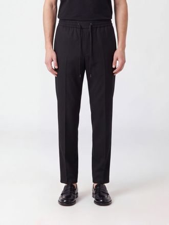 Dolce & Gabbana Pantaloni jogging in lana vergine con coulisse in vita