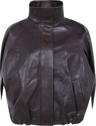SIMKHAI Jada Cape Jacket - Dames - Jassen - Bruin - Maat: S Katoen