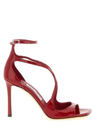 Jimmy Choo London Multicolor Leather Stiletto Heel Womens Sandals