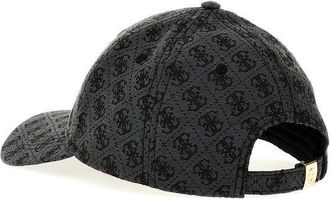 Guess Womens Cap Coal Logo Polyester Accessories - Caps