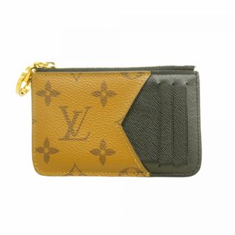 Louis Vuitton Black Brown Coin Purse/Coin Case (Pre-Owned)