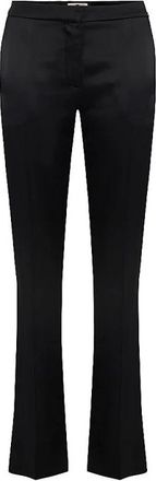 Elisabetta Franchi Pa 13057E2 Broek - Dames - Wijde Broeken - Zwart - XS - Satijn - Broeken