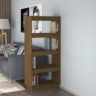 vidaXL Vidaxl - Estanter&iacute;a/divisor De Espacios Madera Pino Marr&oacute;n 60x35x135 Cm