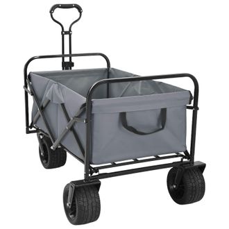 vidaXL Carro Plegable Gris 89 X 63 X 96 Cm Vidaxl