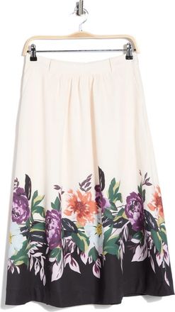 Joie Placed Floral Print Pocket A-Line Skirt in Moonlit Botanical Print at Nordstrom Rack, Size X-Large