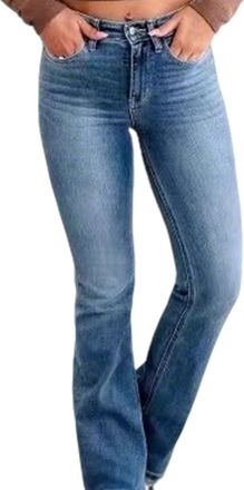 Generic Womens Jeans, 2025 New Stretch High Waisted Blue Jeans, Ladies Jean, Stretch Jean for Women High Waist (UK, Alpha, XL, Regular, Regular, Dark Blue)