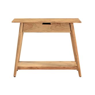 Miliboo Mesa Consola De Acacia Maciza 90 Cm Franklin