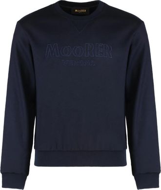 Moorer Sweatshirts & Hoodies - Heren - Sweatshirts - Blauw - M - Hoodies & sweatvesten