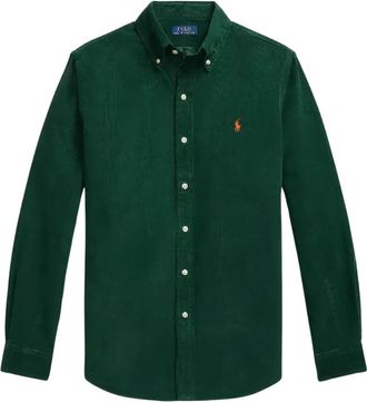 Ralph Lauren Heren, Overhemden, Groen, Maat: XL Corduroy